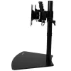 StarTech.com kahe monitori alus – horisontaalne – must, vabaltseisev, 8 kg, 61 cm (24 tolli), 100 x 100 mm, kõrguse reguleerimine, must
