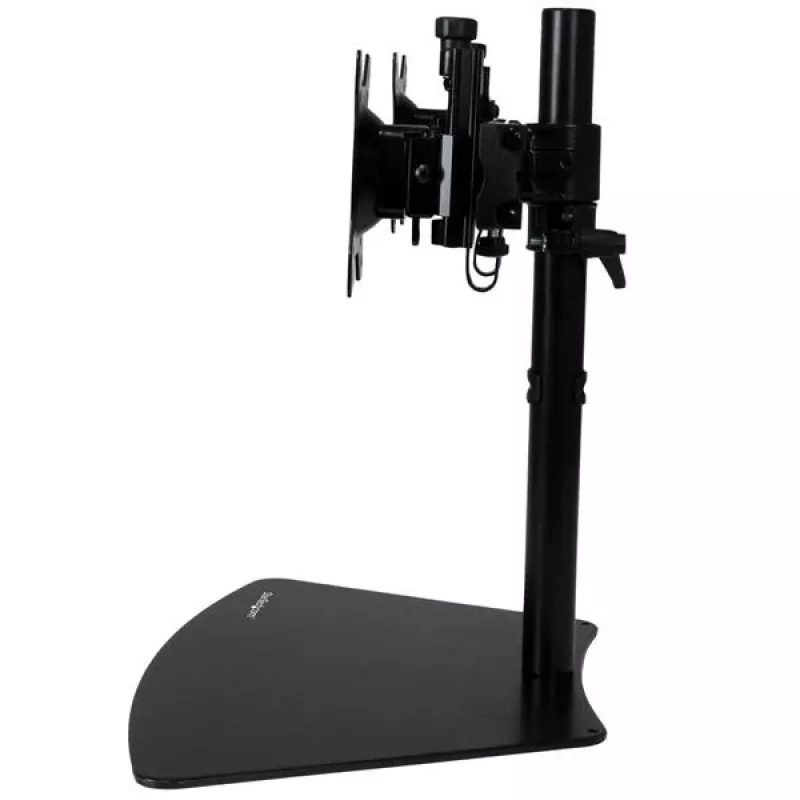 StarTech.com kahe monitori alus – horisontaalne – must, vabaltseisev, 8 kg, 61 cm (24 tolli), 100 x 100 mm, kõrguse reguleerimine, must