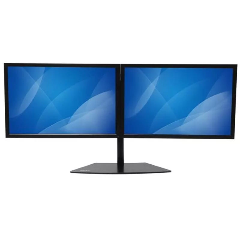 StarTech.com kahe monitori alus – horisontaalne – must, vabaltseisev, 8 kg, 61 cm (24 tolli), 100 x 100 mm, kõrguse reguleerimine, must