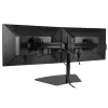 StarTech.com kahe monitori alus – horisontaalne – must, vabaltseisev, 8 kg, 61 cm (24 tolli), 100 x 100 mm, kõrguse reguleerimine, must