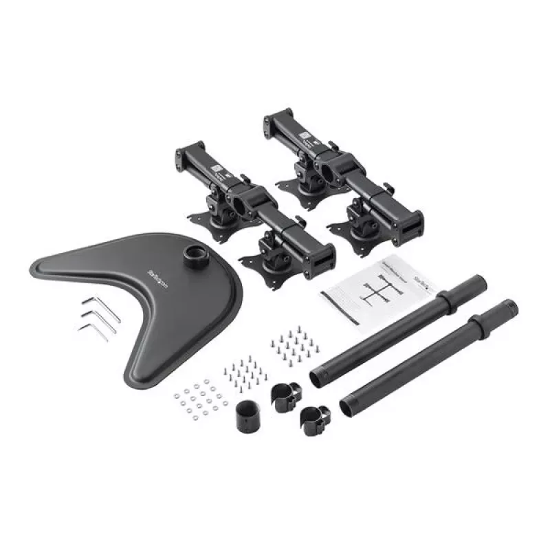 StarTech.com nelja monitori lauaalus - liigendatav, eraldiseisev, 8 kg, 33 cm (13 tolli), 68,6 cm (27 tolli), 100 x 100 mm, must
