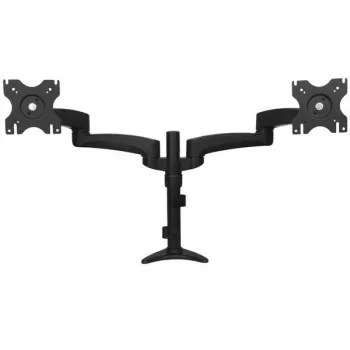 StarTech.com Lauakinnitusega Kahe Monitori Käsi – Liigendatav, Klambriga, 13,6 kg, 30,5 cm (12 tolli), 61 cm (24 tolli), 100 x 100 mm, Must
