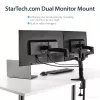StarTech.com Lauakinnitusega Kahe Monitori Käsi – Liigendatav, Klambriga, 13,6 kg, 30,5 cm (12 tolli), 61 cm (24 tolli), 100 x 100 mm, Must