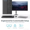 StarTech.com Lauakinnitusega Kahe Monitori Käsi – Liigendatav, Klambriga, 13,6 kg, 30,5 cm (12 tolli), 61 cm (24 tolli), 100 x 100 mm, Must