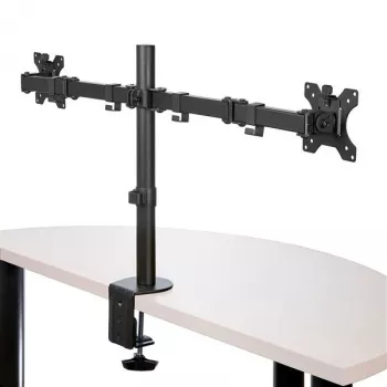 StarTech.com lauale kinnitatav kahe monitori õlg - lauaklamber / läbiviiguga VESA monitori kinnitus kuni 32-tollistele kuvaritele - ergonoomiline liigendatud monitoriõlg - kõrguse reguleerimine / kallutatav / pööratav / roteeritav