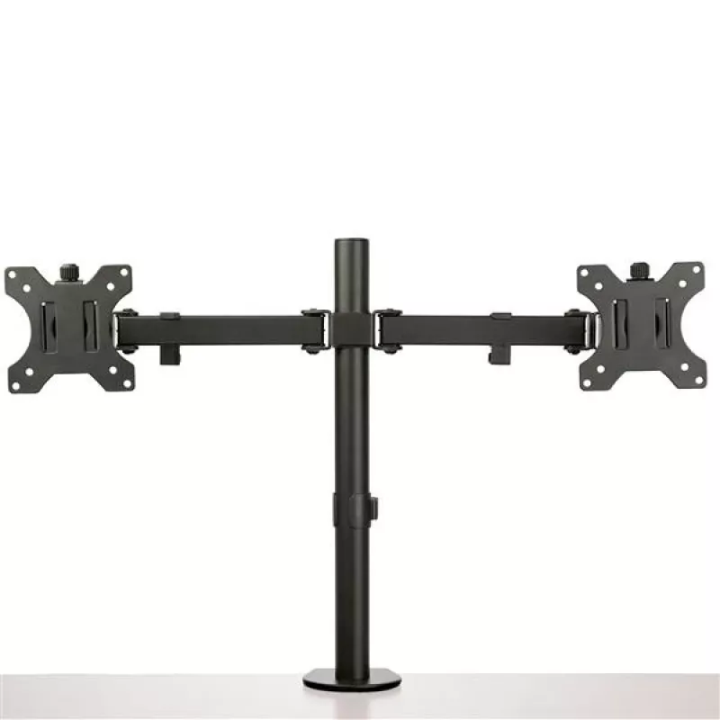 StarTech.com lauale kinnitatav kahe monitori õlg - lauaklamber / läbiviiguga VESA monitori kinnitus kuni 32-tollistele kuvaritele - ergonoomiline liigendatud monitoriõlg - kõrguse reguleerimine / kallutatav / pööratav / roteeritav