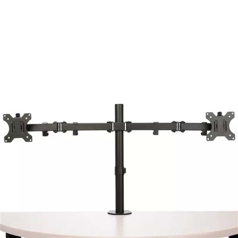 StarTech.com lauale kinnitatav kahe monitori õlg - lauaklamber / läbiviiguga VESA monitori kinnitus kuni 32-tollistele kuvaritele - ergonoomiline liigendatud monitoriõlg - kõrguse reguleerimine / kallutatav / pööratav / roteeritav