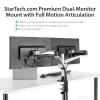 StarTech.com lauale kinnitatav topeltmonitori käsi – täisliigendusega – Premium