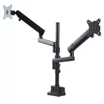 StarTech.com Lauakinnitusega Kahe Monitori Käsi, Täisliigutusega Monitorikinnitus 2x VESA Kuvarile kuni 32 tolli (17.6lb/8kg), Kõrguse Reguleerimine, Klambri/Läbiviigukinnitus, Mehaaniline Vedru