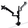 StarTech.com Lauakinnitusega Kahe Monitori Käsi, Täisliigutusega Monitorikinnitus 2x VESA Kuvarile kuni 32 tolli (17.6lb/8kg), Kõrguse Reguleerimine, Klambri/Läbiviigukinnitus, Mehaaniline Vedru