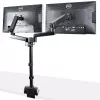 StarTech.com Lauakinnitusega Kahe Monitori Käsi, Täisliigutusega Monitorikinnitus 2x VESA Kuvarile kuni 32 tolli (17.6lb/8kg), Kõrguse Reguleerimine, Klambri/Läbiviigukinnitus, Mehaaniline Vedru