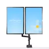 StarTech.com Lauakinnitusega Kahe Monitori Käsi, Täisliigutusega Monitorikinnitus 2x VESA Kuvarile kuni 32 tolli (17.6lb/8kg), Kõrguse Reguleerimine, Klambri/Läbiviigukinnitus, Mehaaniline Vedru