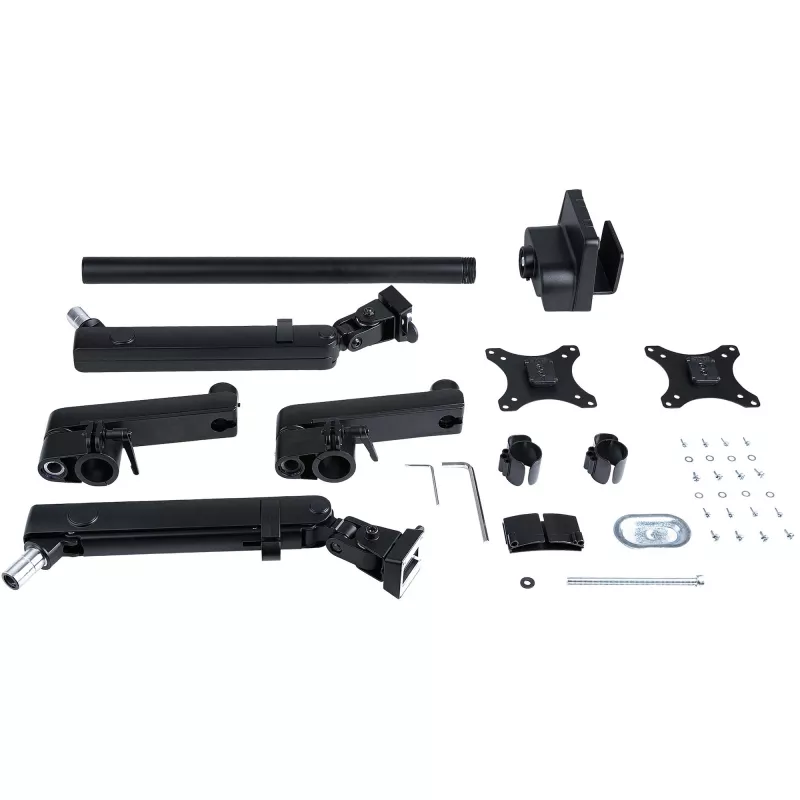 StarTech.com Lauakinnitusega Kahe Monitori Käsi, Täisliigutusega Monitorikinnitus 2x VESA Kuvarile kuni 32 tolli (17.6lb/8kg), Kõrguse Reguleerimine, Klambri/Läbiviigukinnitus, Mehaaniline Vedru