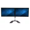 StarTech.com kahe monitori alus – ergonoomiline lauaarvuti monitori alus kuni 32-tollistele VESA-kuvaritele – vabalt seisev liigendatud universaalne arvutimonitori kinnitus – reguleeritava kõrgusega – hõbedane