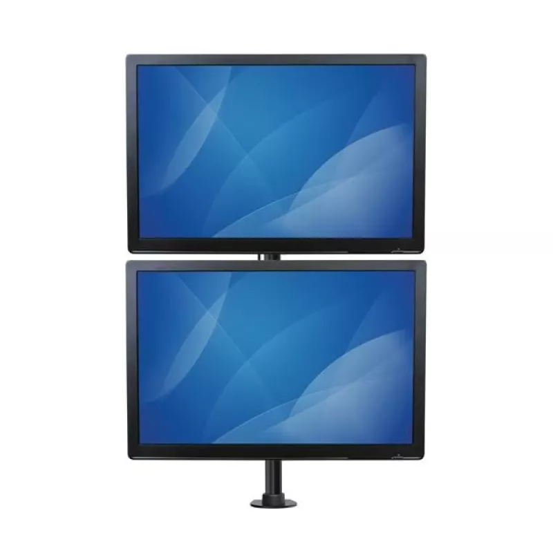 StarTech.com lauakinnitusega kahe monitori alus - vertikaalne - teras