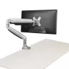 StarTech.com lauakinnitusega monitorihoob – vastupidav ergonoomiline VESA monitorihoob – ühe 9 kg ekraani jaoks – täisliigutus, reguleeritav kõrgus, liigendatav – alumiinium – C-klamber/läbiviik – hõbedane