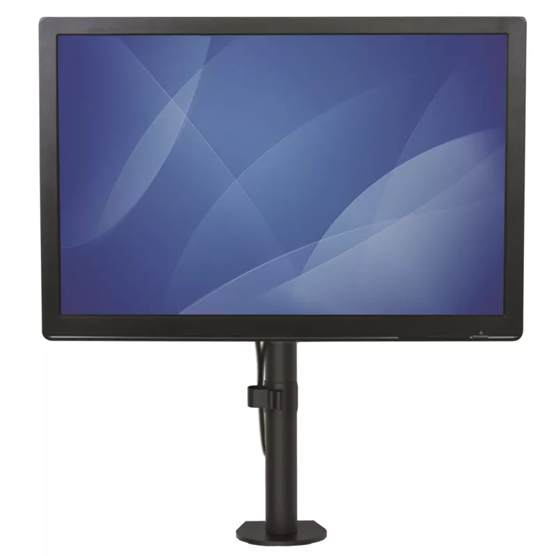 StarTech.com Single Monitor Desk Mount - Ühe ekraani tugev postikinnitus kuni 8 kg VESA-ühilduvatele kuvaritele - Ergonoomiline kõrgusreguleeritav monitori hoob - Lauaklamber/läbiviigukinnitus