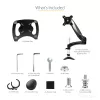 StarTech.com lauale kinnitatav sülearvutihoidik - täisliigendiga käsi sülearvutile või ühele 34-tollisele monitorile - VESA-kinnitusega sülearvutialuse klamber - ergonoomiline reguleeritav sülearvutialus - lauaklamber