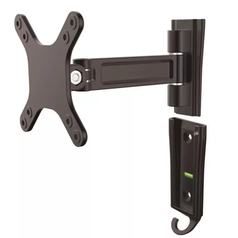 StarTech.com seinale kinnitatav monitori käsi – ühe pöördega, 15 kg, 33 cm (13 tolli), 68,6 cm (27 tolli), 75 x 75 mm, 100 x 100 mm, must