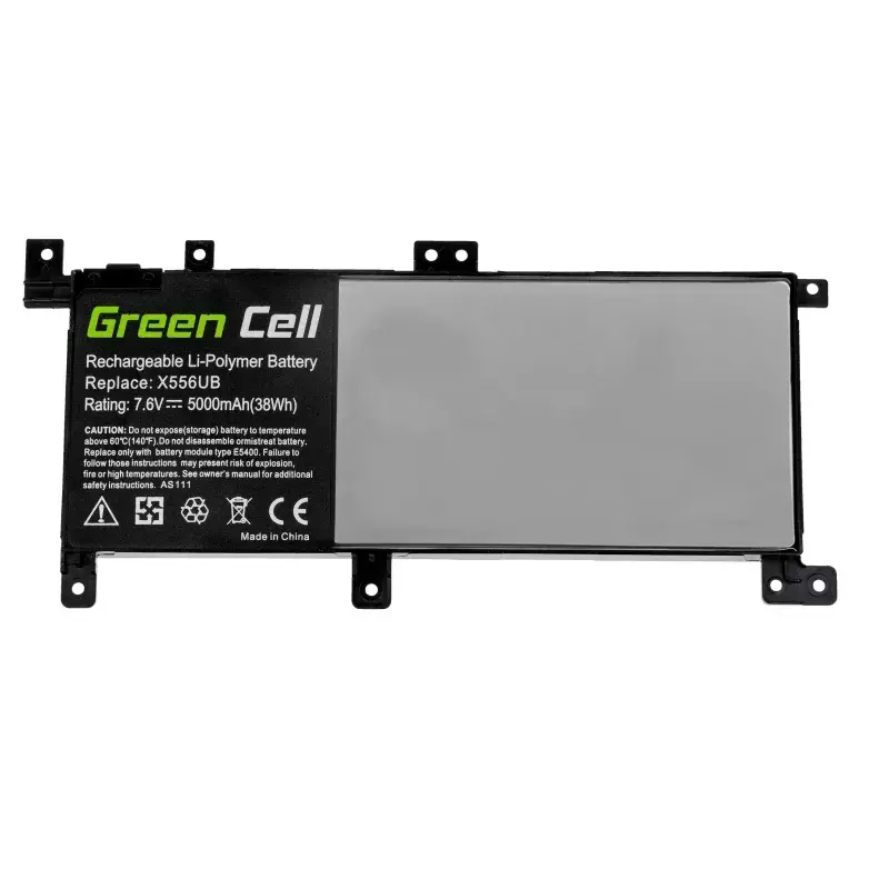 Aku roheline Cell AS111 ASUS X556U X556UA X556UB X556UF X556UJ X556UQ X556UR X556UV jaoks
