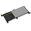Aku roheline Cell AS111 ASUS X556U X556UA X556UB X556UF X556UJ X556UQ X556UR X556UV jaoks