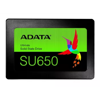 2.5-tolline SATA III SSD ADATA SU650 960 GB — 520 MB/s lugemine, 450 MB/s kirjutamine, SLC vahemälu