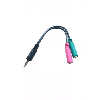 Microconnect AUDALS015 helikaabel 0,25 m 3,5 mm 2 x 3,5 mm Must