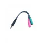 Microconnect AUDALS015 helikaabel 0,25 m 3,5 mm 2 x 3,5 mm Must