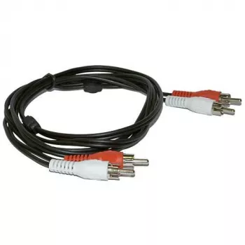 Microconnect AUDCC2 helikaabel 1,5 m 2 x RCA must
