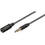 Microconnect AUDLG05G helikaabel 0,5 m 3,5 mm must