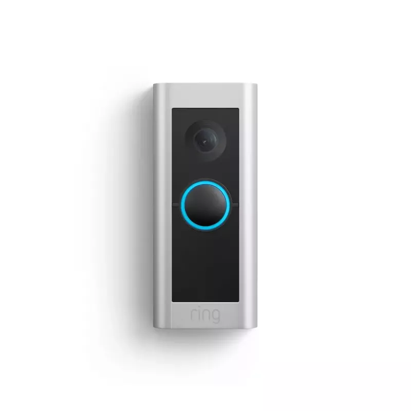 Video intercom system RING B0B2BNM4PV — juhtmeta, 1920×1080 max video, niklivärvusega viimistlus, Wi‑Fi (802.11b/g/n/ax)