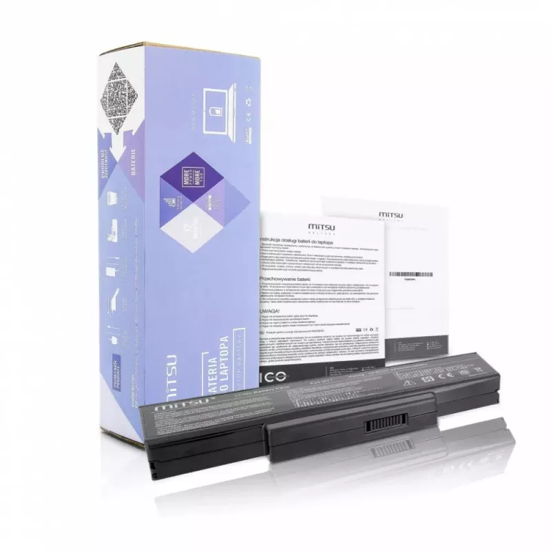 Aku MITSU ASUS K72 K73 N73 X77 jaoks, 4400 mAh, 10,8–11,1 V