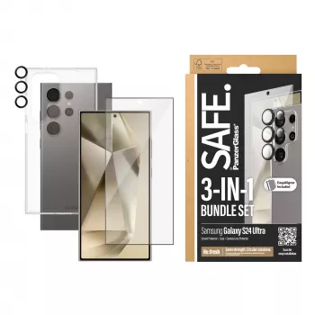 PanzerGlass SAFE. by ® 3-in-1 Bundle Samsung Galaxy S24 Ultra