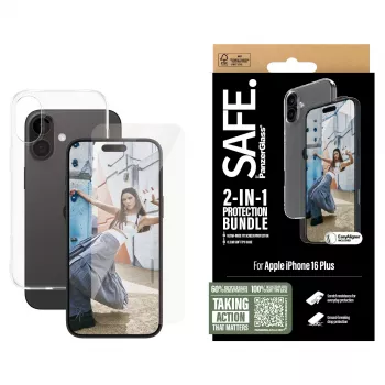 PanzerGlass SAFE. by ® 2-in-1 kaitsekomplekt iPhone '24 6.7 tolli