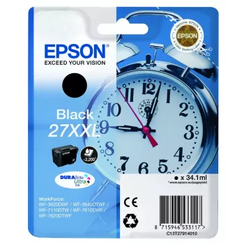 Epson Alarm clock 27XXL DURABrite Ultra tindikassett 1 tk Originaal Must
