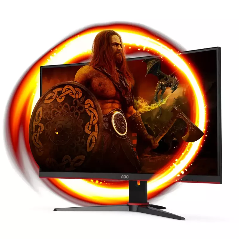 AOC G2 C27G2E/BK arvutimonitor 68,6 cm (27 tolli) 1920 x 1080 pikslit Full HD must, punane