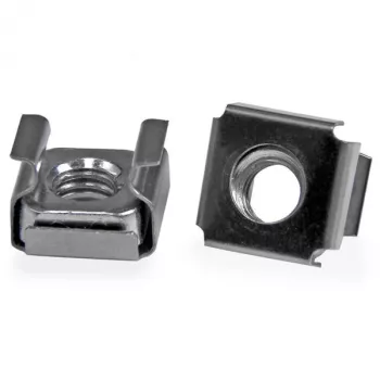 StarTech.com 50 tk M6 puurimutter serverikapi jaoks, Puurimutter, Roostevaba teras, Roostevaba teras, M6, CE, TAA, REACH, 215,5 g
