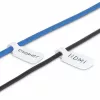 StarTech.com 3,5 tolli (9 cm) kaablisildid, 100 tk pakk, valge, konks-konksu kinnitusega kaablisildid, kirjutatavad juhtmesildid kaablihalduseks, juhtme tuvastussildid