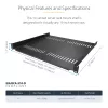 StarTech.com CABSHELF116V2PK rack accessory Riiuli riiul