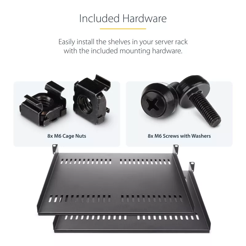 StarTech.com CABSHELF116V2PK rack accessory Riiuli riiul