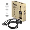 CLUB3D USB Type C + HDMI™ + MiniDisplayPort™ 1.2 to HDMI™ 4K60Hz HDR M/M aktiivne adapter 32AWG