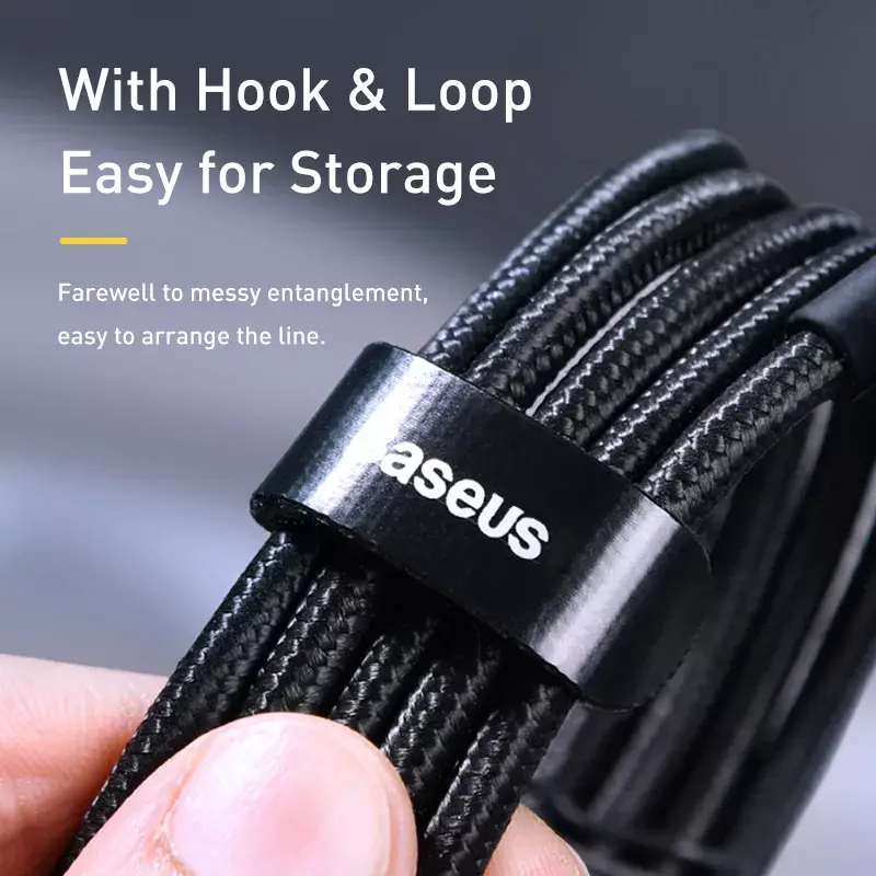 Baseus Cafule USB-kaabel USB 2.0 2 m USB C Must