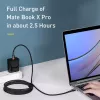 Baseus Cafule USB-kaabel USB 2.0 2 m USB C Must