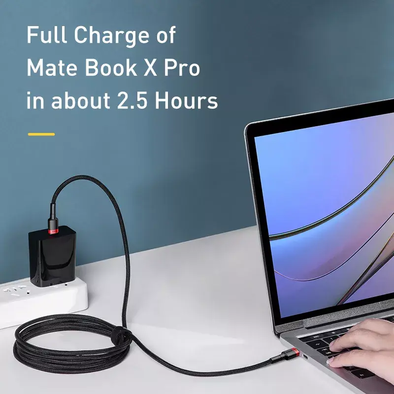 Baseus Cafule USB-kaabel USB 2.0 2 m USB C Must