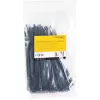 StarTech.com 100-Pack 6 inch(15cm) kaablisidemed - 1/8 inch(3,6mm) laiad, 1-3/8 inch(39mm) kimbu läbimõõt, 40lb(18kg) tõmbetugevus, nailonist iselukustuvad tõmblukud kumera otsaga, UL loetletud, mustad - TAA