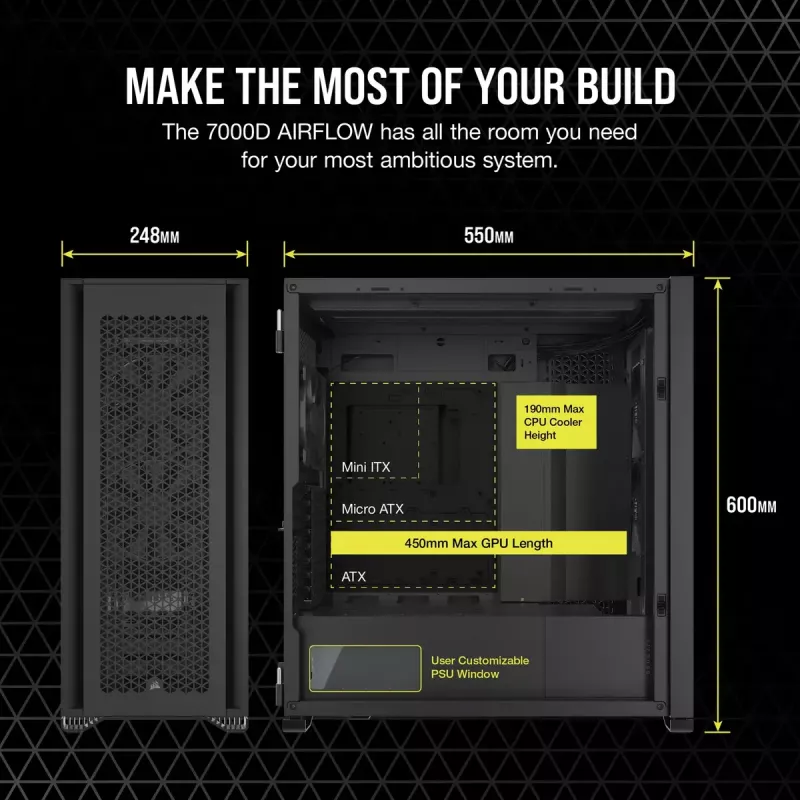 PC Case Corsair 7000D Airflow Full Tower Must