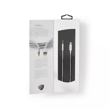 Nedis CCTB39940AL10 Lightning-kaabel 1 m alumiiniumist 3,5 mm pistikuga