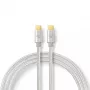 USB-kaabel Nedis CCTB60800AL20 USB 2.0 2 m USB C hõbedane
