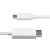 StarTech.com 6ft (2m) USB-C to DisplayPort 1.2 kaabel, Bidirectional, 4K 60Hz, Valge Video Adapter Cord for Apple MacBook Pro / Air M1 M2 M3 M4, Mac Mini / Studio, Thunderbolt Ühilduv