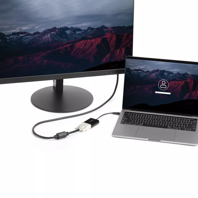 StarTech.com USB-C DVI-adapter - Must - 1920x1200 - USB USB-C videomuundur teie DVI-D ekraani/monitori/projektori jaoks - Täiendatud versioon on CDP2DVIEC